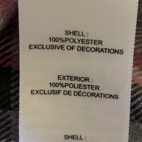 Girl's Youngland Gray & Pink Plaid Dress 5 - Picture 6 of 14